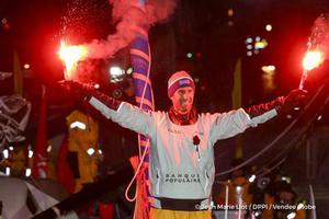 Arrivée Armel Le Cléac'h Vendée Globe